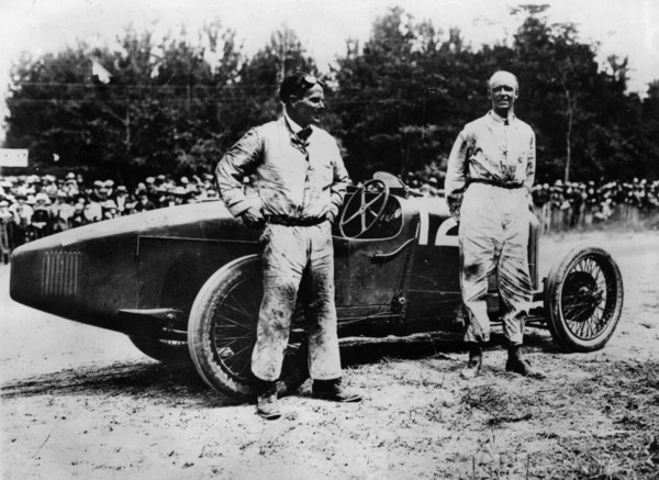 1923 French Grand Prix, Henry Segrave in Sunbeam Artist: Unknown.