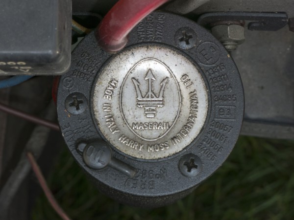 Maserati Air horn on a 1966 Ford Anglia Artist: Unknown.