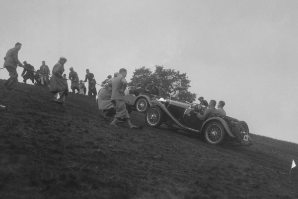 MG PA competing in the MG Car Club Rushmere Hillclimb, Shropshire, 1935. Artist: Bill Brunell.