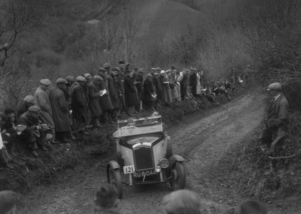 Rover of RW Jaggard competing in the MCC Lands End Trial, 1935. Artist: Bill Brunell.