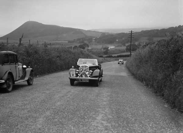 Rover 12/4 of WP Maidens competing in the South Wales Auto Club Welsh Rally, 1937 Artist: Bill Brunell.