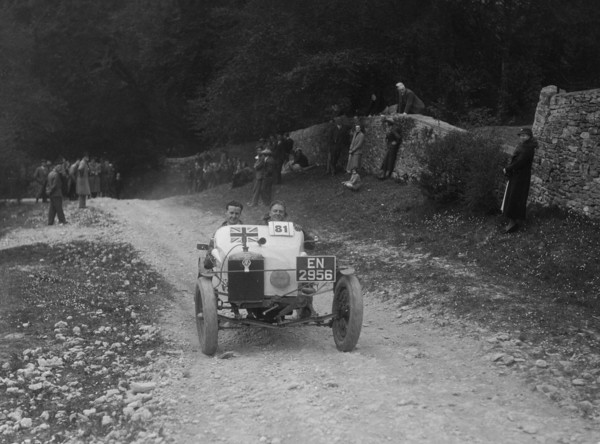 Special trials car competing in a motoring trial, Nailsworth Ladder, Gloucestershire, 1930s.. Artist: Bill Brunell.