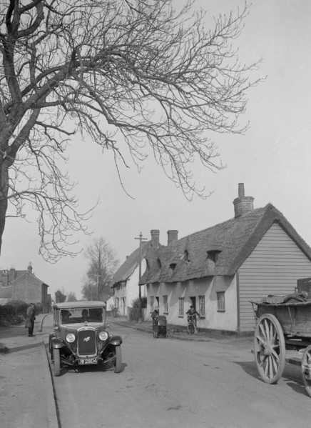 Austin 16/6 Burnham, High Roding, South of Great Dunmow, Essex, 1930s. Artist: Bill Brunell.