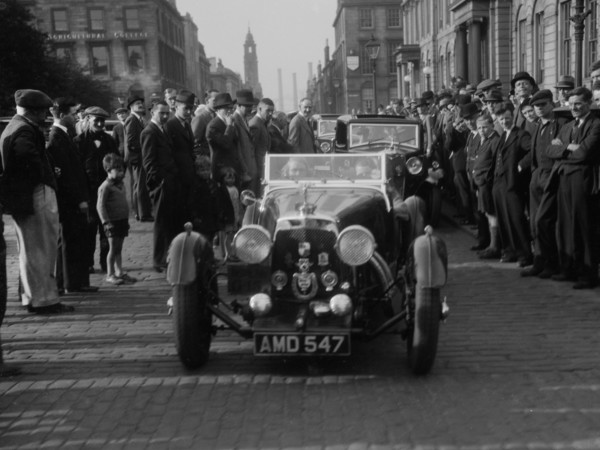 Aston Martin of Kitty Brunell at the RSAC Scottish Rally, 1933. Artist: Bill Brunell.