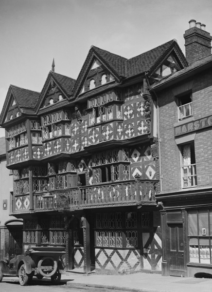 Buick outside the Feathers Hotel, Ludlow, Shropshire, c1930. Artist: Bill Brunell.