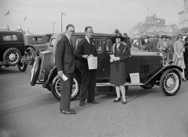 Riley Monaco saloon at the Southport Rally, 1928. Artist: Bill Brunell.