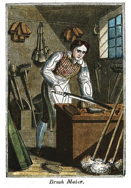 'Brush Maker', 1823. Artist: Unknown