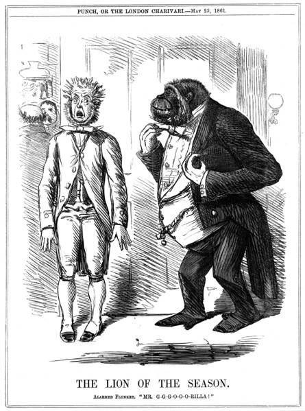 'The Lion of the Season', 1861. Artist: John Leech