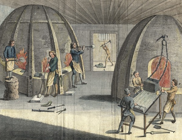 Glass manufacturing, 1760. Artist: Unknown