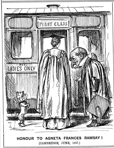 'Honour to Agneta Frances Ramsay! Cambridge, June, 1887'. Artist: George du Maurier