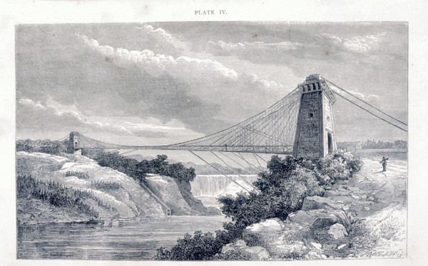 Falls View Suspension Bridge, Niagara, North America, c1869-c1889. Artist: Unknown