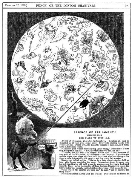 'Essence of Parliament', 1883. Artist: Harry Furniss