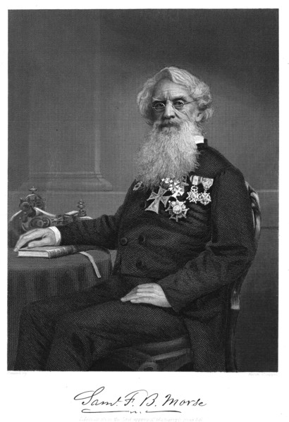 Samuel Finley Breese Morse, American artist and inventor, 1872. Artist: Unknown