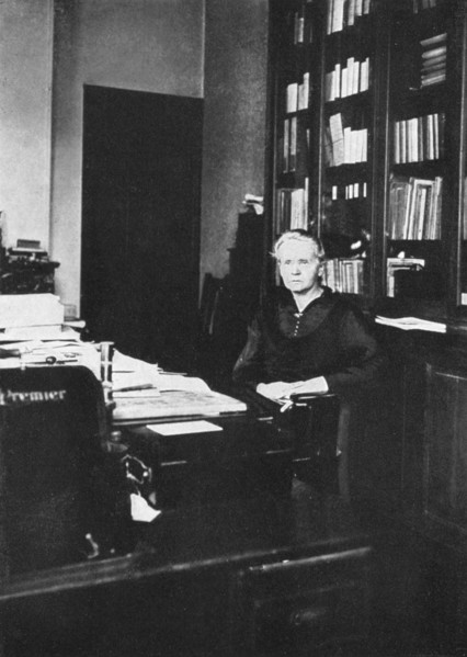 Marie Curie, Polish-born French physicist, 1925. Artist: Unknown