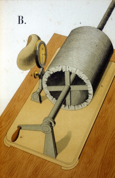 Thomas Alva Edison's first Phonograph, 1878. Artist: Unknown