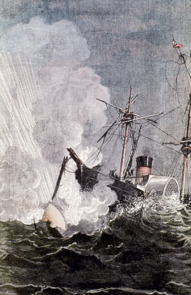 Scene from Jules Verne's From the Earth to the Moon, 1865. Artist: Unknown
