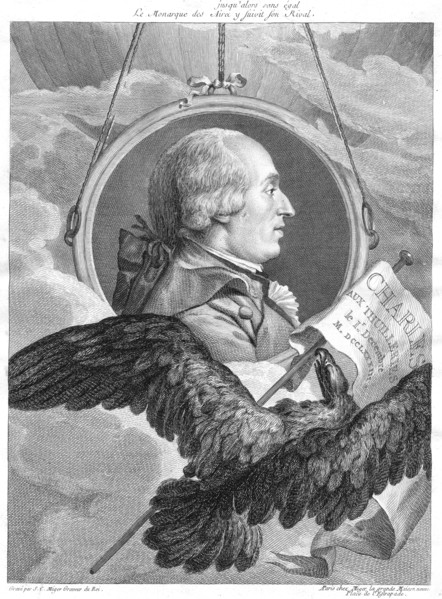 Jacques Alexandre Cesar Charles, French physicist, c1783.  Artist: Simon Charles Miger