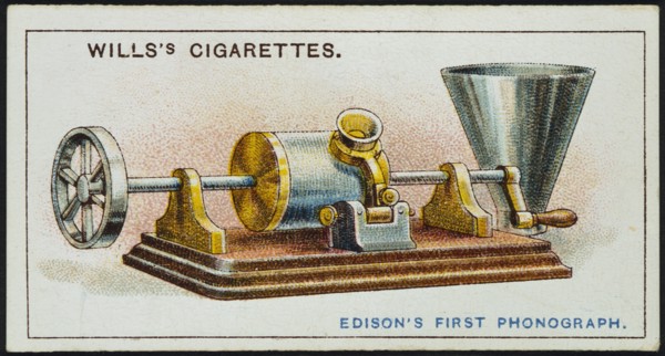 Thomas Alva Edison's first Phonograph, 1878 (1915). Artist: Unknown