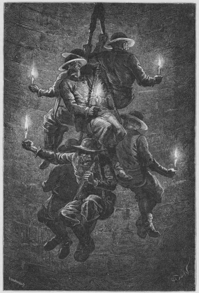 Mining for rock salt, c1890. Artist: Unknown
