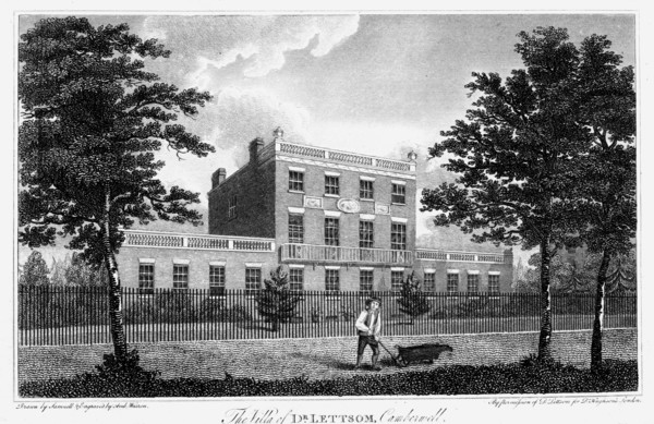 Residence of John Coakley Lettsom, Camberwell, London, 1817. Artist: Unknown