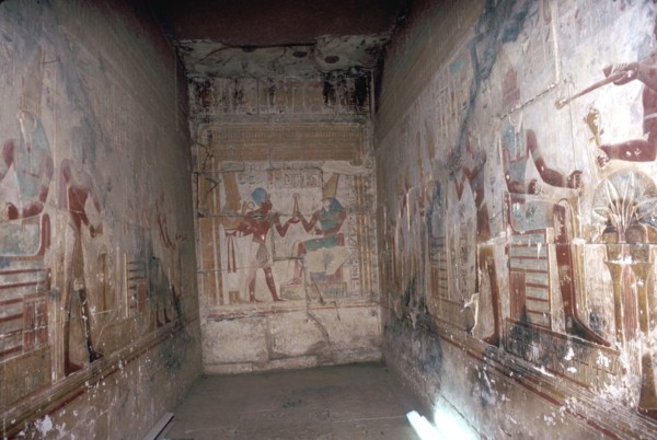Interior of the Horus Chapel, Temple of Sethos I, Abydos, Egypt, 19th Dynasty, c1280 BC. Artist: Unknown