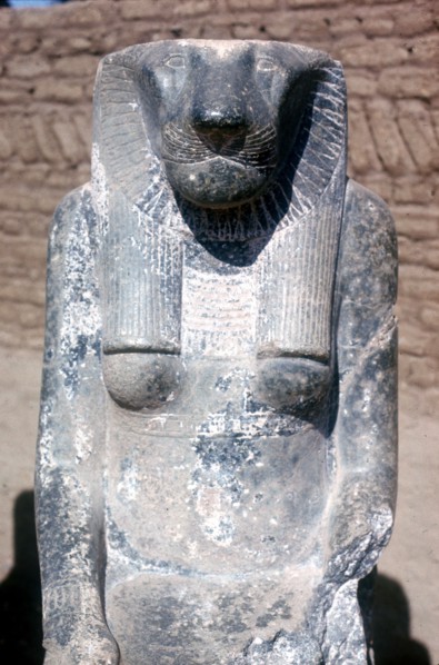 Sekhmet goddess with the head of a lioness, Temple of Amun, Karnak, Egypt. Artist: Unknown