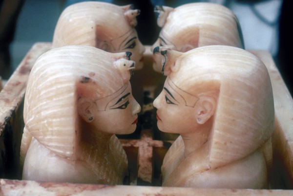 Canopic Jars from the Tomb of Tutankhamun. Artist: Unknown