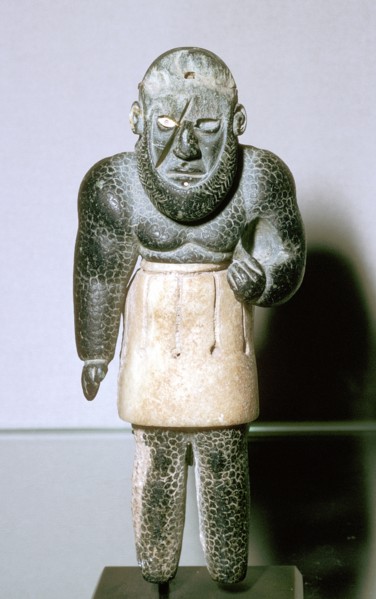 Statuette of the genie La Balafre, Bactrian, end of 3rd to the start of 2nd millenium BC. Artist: Unknown