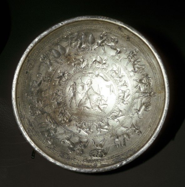 Electrum cup with repousse decoration, Idalion, Cyprus, c8th - 7th century BC. Artist: Unknown