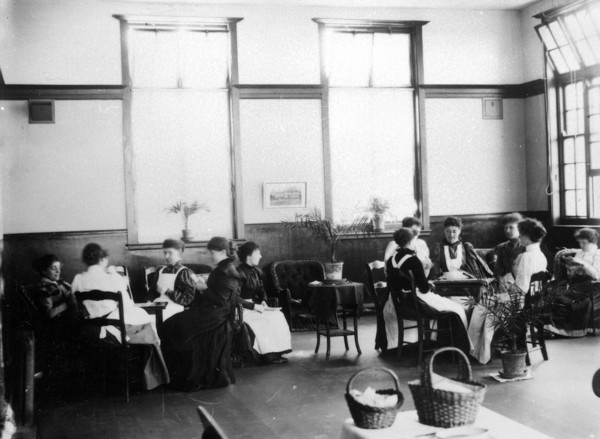 The Rowntree rest room for girls, York, Yorkshire, 1900. Artist: Unknown