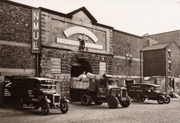 A depot of NMU (Northern Motor Utilties Ltd), 1927. Artist: Unknown