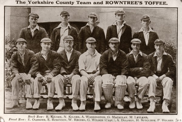 Yorkshire Cricket Team, 1922. Artist: Unknown