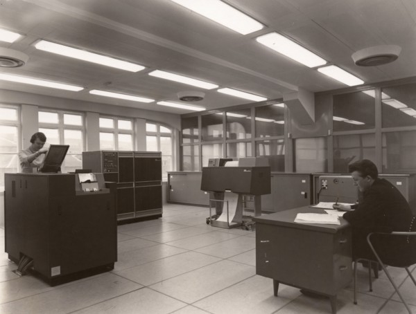 Computer room, Rowntree factory, York, Yorkshire, 1962. Artist: Unknown