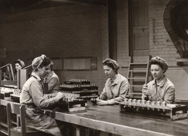 Munitions work, County Industries, York, Yorkshire, 1943. Artist: Unknown
