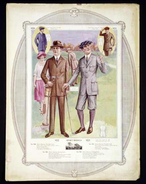 American golf fashion plate, c1910. Artist: Unknown