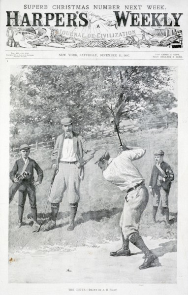 'The Drive', Harper's Weekly, December 11th 1897. Artist: AB Frost