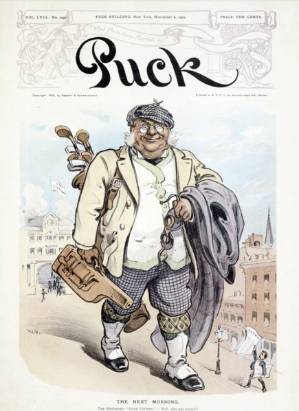 Puck magazine cover, November 1903. Artist: Unknown
