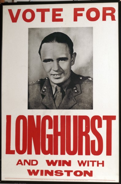Poster for Henry Longhurst, elected Member of Parliament, c1943. Artist: Unknown