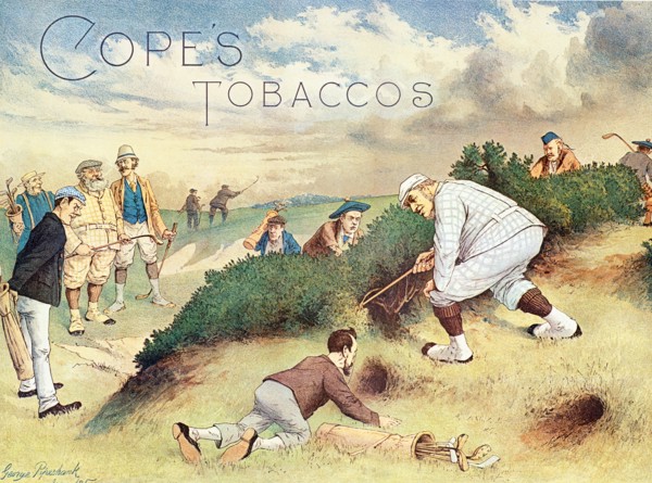 Satirical advertisement for Cope's Tobaccos, c1890s. Artist: John Wallace