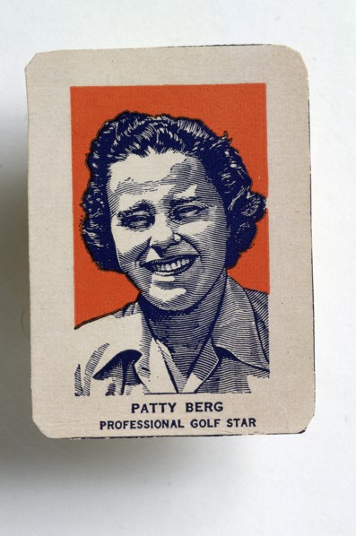 Patty Berg, cigarette card, c1950. Artist: Unknown
