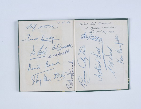 Autographs of 24 golfers, In Praise Of Golf, 1953. Artist: Unknown