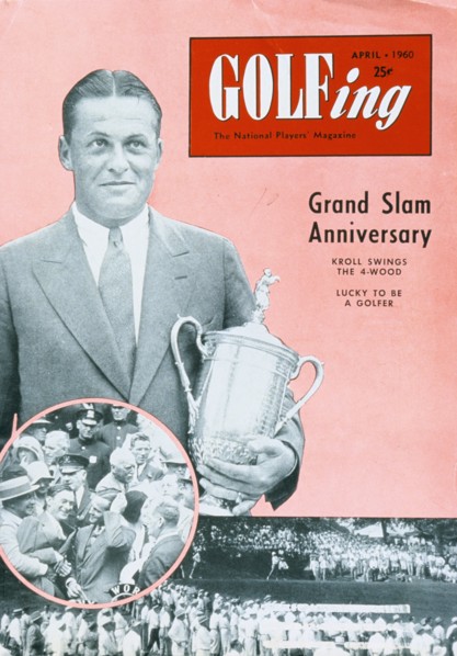 Bobby Jones, cover of Golfing magazine, American, April 1960. Artist: Unknown