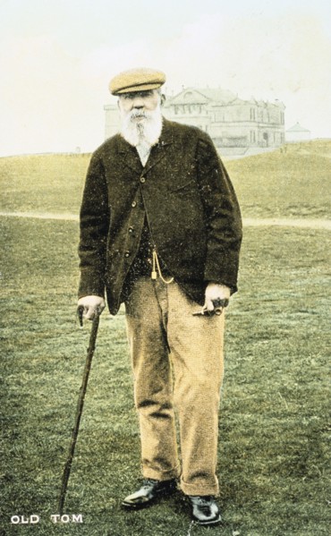 Old Tom Morris, Scottish golfer, postcard, 1900. Artist: Unknown