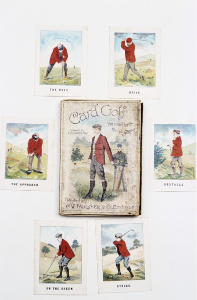 Card game Card Golf, and selection of cards, c1900-c1910. Artist: Unknown