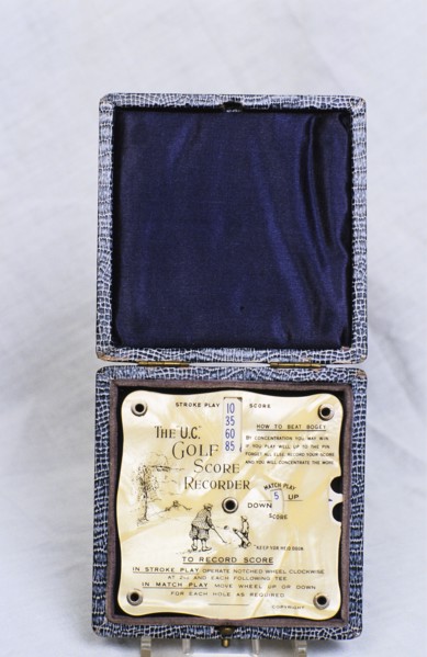 The 'UC' golf score recorder, c1900. Artist: Unknown