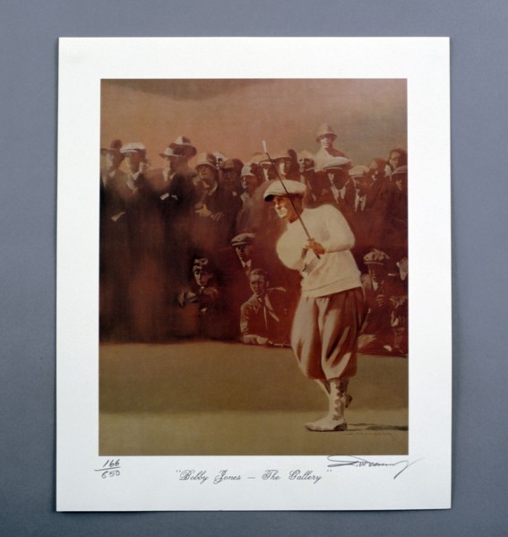 Bobby Jones, American golfer, 'The Gallery', c1920s. Artist: Unknown