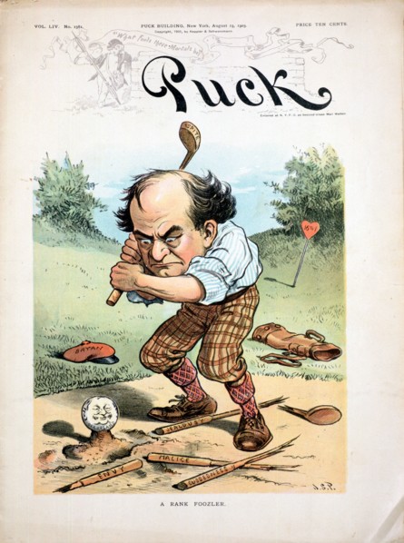 Puck magazine cover, August 19, 1903. Artist: Unknown