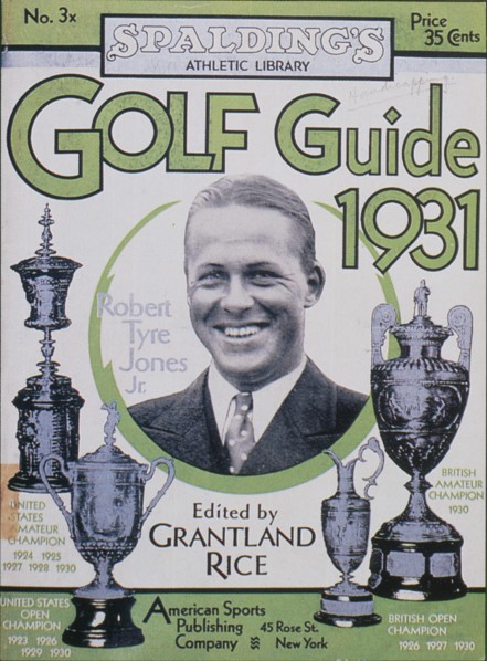 Golf Guide 1931, featuring Bobby Jones, American, 1931. Artist: Unknown