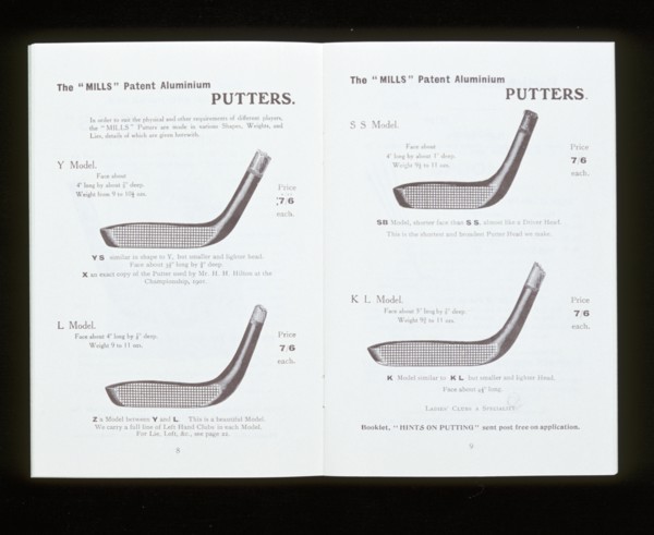 'Mills' patent aluminium putters, c1900s. Artist: Unknown