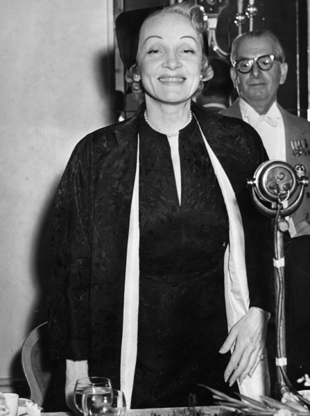 Marlene Dietrich (1901-1992), German born actress, 1955. Artist: Unknown